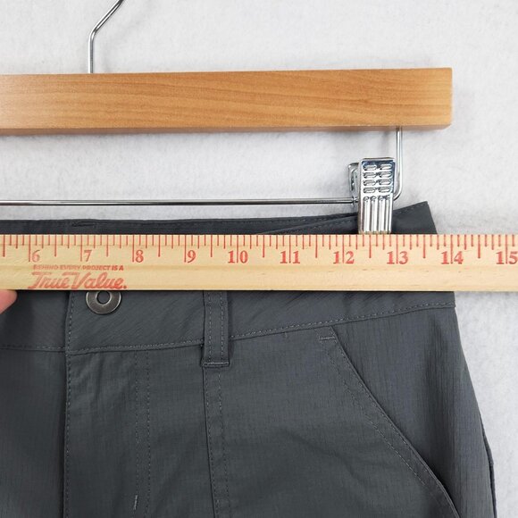 Columbia Pants Womens 2 Gray Omni Shield Cargo Capri Crop Hiking Rip Stop Casual - Picture 3 of 12